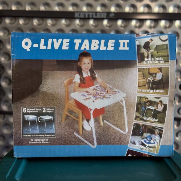 Portable Foldable TV Sofa Dinner Bed Adjustable Tray Laptop Side Table | New - Picture 3 of 4